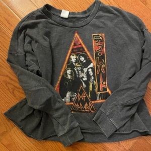 Vintage Band Tee Cropped Sweater